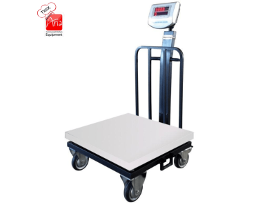  باسکول چرخدار سینی استیل 200 کیلویی محک